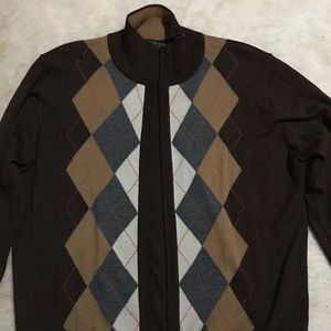 Toscano Argyle Men’s Sweater